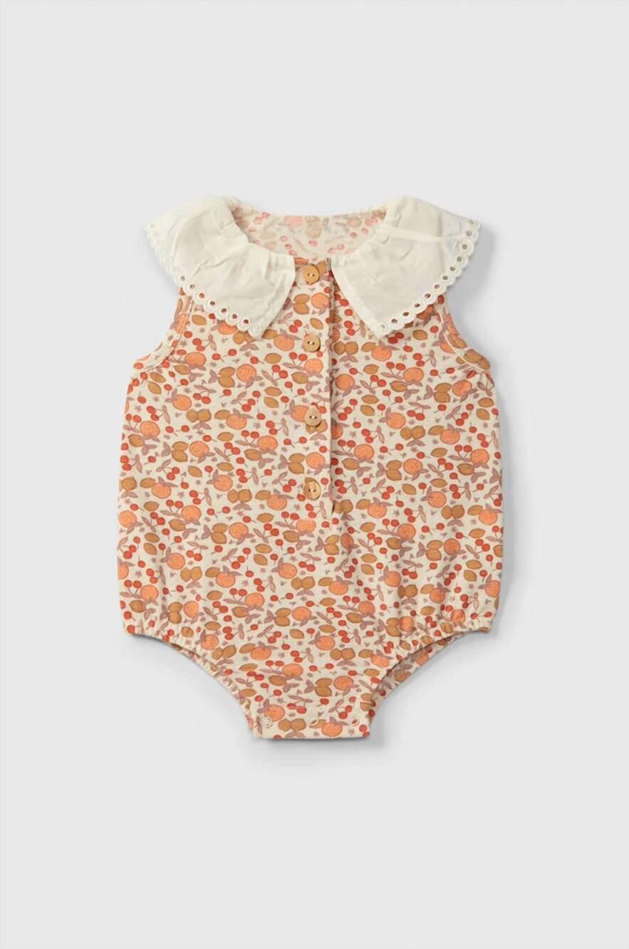 NEW SNUG girls ruffle collar bubble in orange